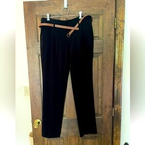 Black Worthington Dress Pants Size 10 With Belt